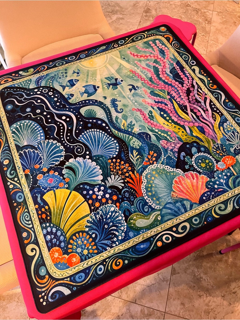 Mahjong Tile Set with Matching Mat - Picture 11 of 13